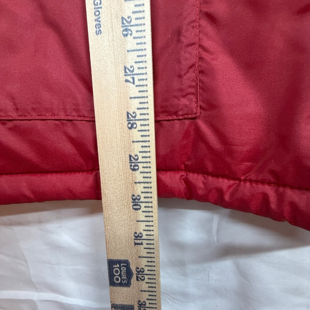 Vintage 1980s NASCAR Winston Cup Series Jacket Mens Large Red Puffer Made in USA - Picture 11 of 16